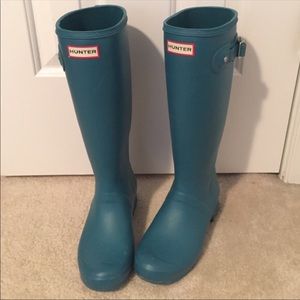 Hunter Rain Boots Turquoise Hunter Boots